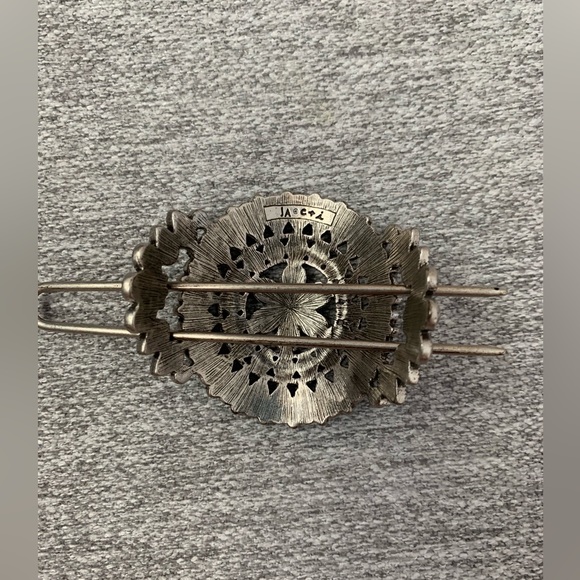 Chloe + Isabel & Jen Atkin Turquoise and silver bun cuff hair accessory - Picture 3 of 5